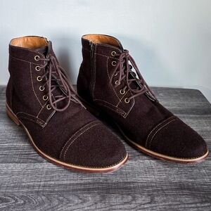 Giorgio Brutini Men's Ventana Brown Wool Felt Lace-up Chukka Ankle Boots SZ 12